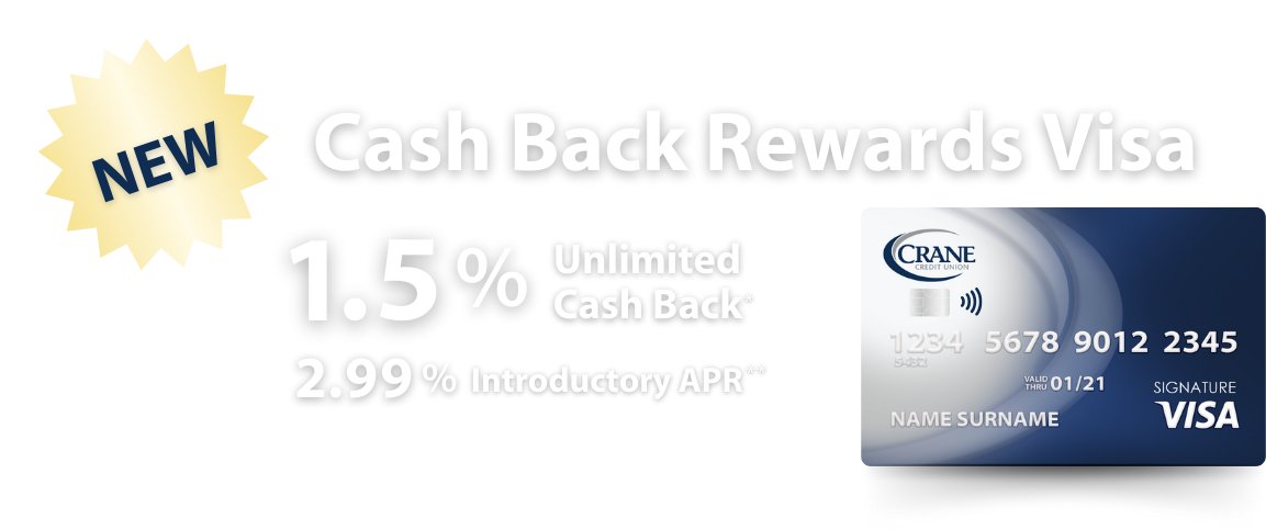 Cash Back Rewards Visa Application – Crane Credit Union